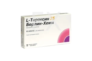 L-ТИРОКСИН таб 75мкг n100 Берлин-Хеми-Фарма-Менарини-Файн Фудс-Драгенофарм-Гуидотти