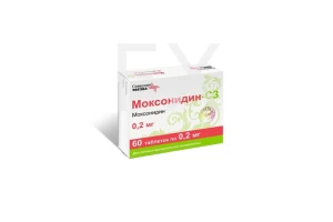 МОКСОНИДИН таб п/об 0.2мг n60 Канонфарма продакшн-Радуга продакшн-Завод им. ак. В.П.Филатова