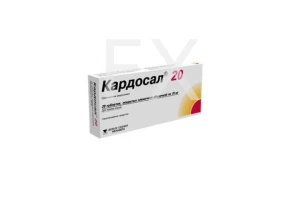 КАРДОСАЛ таб п/об 20мг n28 Берлин-Хеми-Фарма-Менарини-Файн Фудс-Драгенофарм-Гуидотти