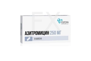 АЗИТРОМИЦИН капс. 250мг n6 Озон-Атолл-Риф