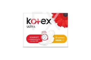 ПРОКЛАДКИ ГИГИЕНИЧЕСКИЕ Котекс (Kotex) Ultra Нормал n10 Кимберли Кларк-Хаггис