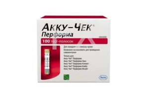 ТЕСТ ПОЛОСКИ К ГЛЮКОМЕТРУ Акку-Чек (Accu-chek) Performa n100 Рош Диабетс Кеа