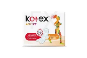 ПРОКЛАДКИ ГИГИЕНИЧЕСКИЕ Котекс (Kotex) Active нормал плюс n8 Кимберли Кларк-Хаггис