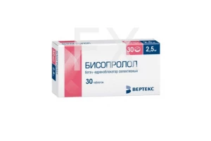 БИСОПРОЛОЛ таб п/об 2.5мг n30 Канонфарма продакшн-Радуга продакшн-Завод им. ак. В.П.Филатова