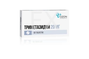 ТРИМЕТАЗИДИН таб п/об 20мг n60 Озон-Атолл-Риф